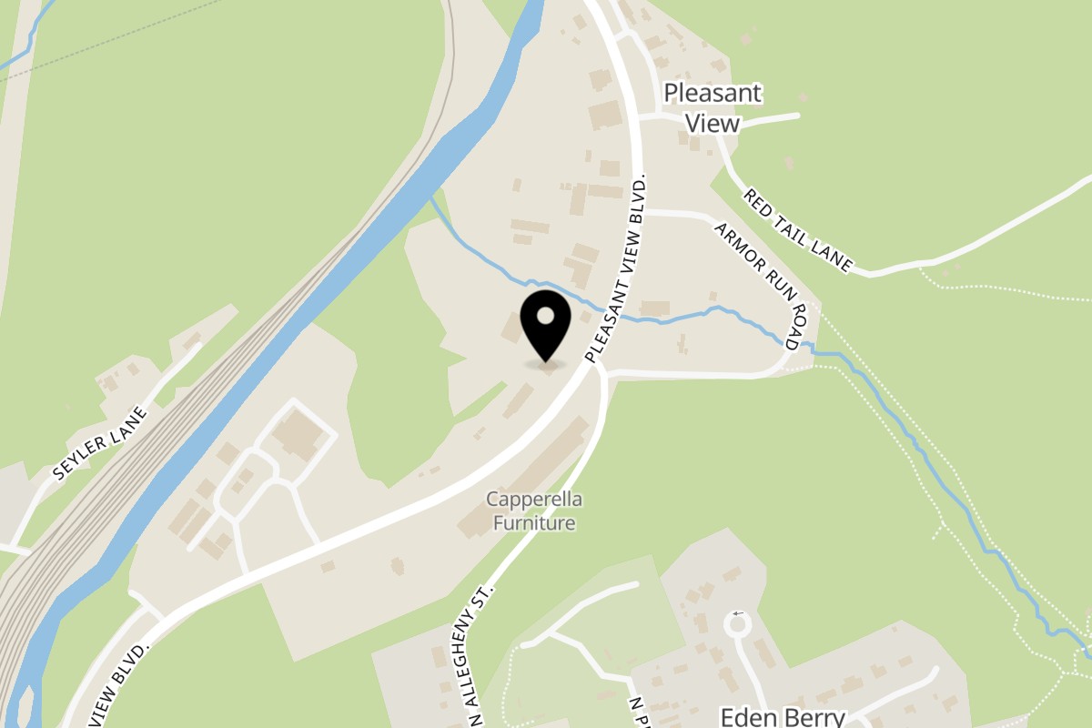 Map showing the location of Four Ways Pub & Eatery on 685 Pleasantview Blvd in Bellefonte